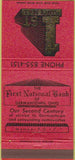 Matchbook Cover - First National Bank Germantown OH 30 Strike