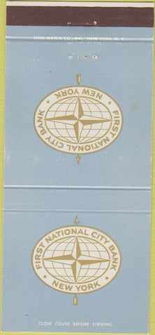 Matchbook Cover - First National City Bank New York 30 Strike