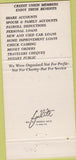 Matchbook Cover - Des Moines IA Telco Credit Union 30 Strike