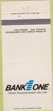 Matchbook Cover - Bank One Columbus OH 30 Strike