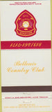 Matchbook Cover - Belleair Country cLub FL 30 Strike