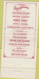 Matchbook Cover - Church Street Station Orlando FL 30 Strike