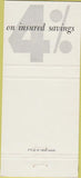 Matchbook Cover - First Federal Savings Loan Chicago IL girlie 30 Strike