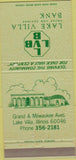 Matchbook Cover - Lake Village Savings Bank IL 30 Strike