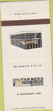 Matchbook Cover - Farmers State Bank Independence IA 30 Strike