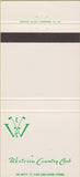 Matchbook Cover - Westview Country Club 30 Strike