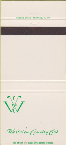 Matchbook Cover - Westview Country Club 30 Strike
