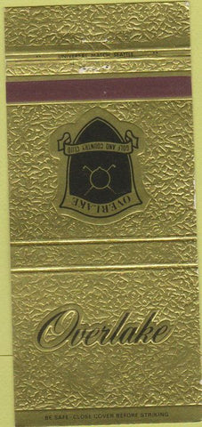 Matchbook Cover - Overlake Golf Country Club 30 Strike