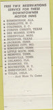 Matchbook Cover - Downtowner Motor Inn Greenville MS 30 Strike