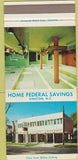 Matchbook Cover - Home Federal Savings Kinston NC 30 Strike