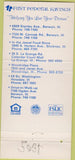 Matchbook Cover - First Federal Savings Berwyn IL 30 Strike