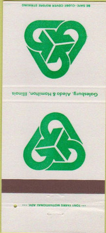 Matchbook Cover - Galesburg Aledo Hamilton IL Banking 30 Strike