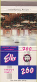 Matchbook Cover - Elks Club Fargo ND 30 Strike