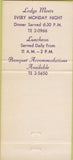 Matchbook Cover - Elks Lodge San Pedro CA 30 Strike