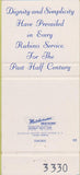 Matchbook Cover - Rubino Funeral Home Buffalo NY 30 Strike