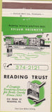 Matchbook Cover - Reading Trust Reading PA 30 Strike