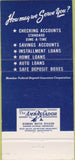 Matchbook Cover - First Edina National Bank Minneapolis MN 30 Strike