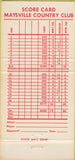 Matchbook Cover - State National Bank Maysville KY Country Club 30 Strike