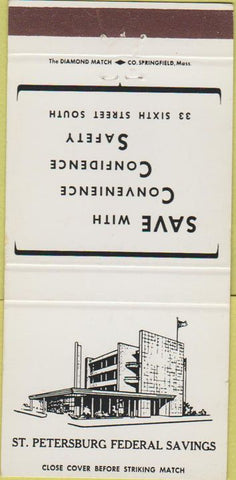 Matchbook Cover - St Petersburg Federal Savings FL? 30 Strike