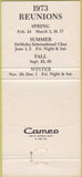Matchbook Cover - Scottish Rite Cathedral St Louis MO 30 Strike