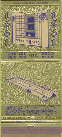 Matchbook Cover - Kay Brunner Steel Castings Alhambra 30 Strike