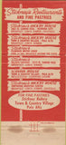 Matchbook Cover - Stickney's Redwood City Palo Alto CA WORN 30 Strike