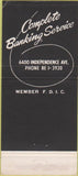 Matchbook Cover - Manufacturers and Mechaics Bank Kansas City MO 30 Strike