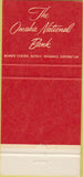 Matchbook Cover - Omaha National Bank NE 30 Strike