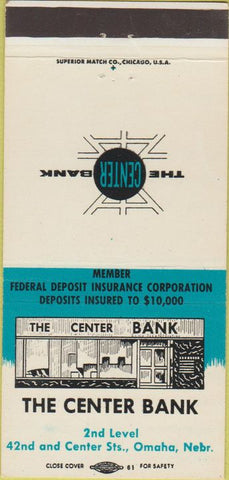 Matchbook Cover - Citizens Bank Omaha NE 30 Strike