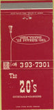 Matchbook Cover - The 20's Omaha NE 30 Strike