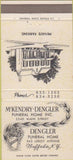 Matchbook Cover - McKendry Dengler Funeral Home Buffalo NY 30 Strike