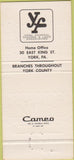 Matchbook Cover - York Federal Savings Loan PA 30 Strike