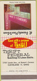 Matchbook Cover - Thrift Federal Savings Loan Cleveland OH 30 Strike