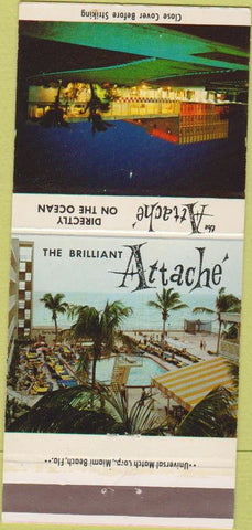 Matchbook Cover - Attache Resort Hollywood FL 30 Strike