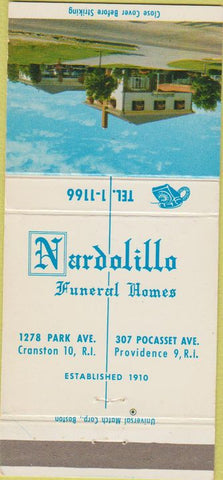 Matchbook Cover - Nardolillo Funeral Home Providence Cranston RI 30 Strike