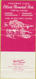 Matchbook Cover - Olivet Memorial Park  Colma CA 30 Strike