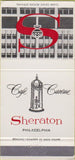 Matchbook Cover - Sheraton Hotel Philadelphia PA Cafe Careme 30 Strike