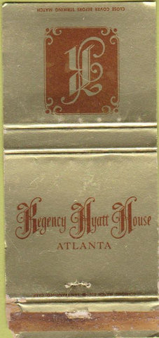Matchbook Cover - Regency Hyatt House Atlanta GA WORN 30 Strike