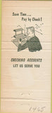Matchbook Cover - Planters Bank Tunica MS 30 Strike