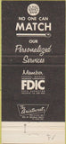 Matchbook Cover - Security Bank Trust Tularsa Holloman Air Force Base 30 Strike