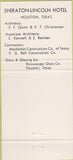 Matchbook Cover - Binswanger Glass Sheraton Houston TX 30 Strike