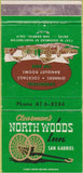 Matchbook Cover - Northern Woods San Gabriel CA WEAR 30 Strike
