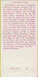 Matchbook Cover - Elks Club Vancouver WA WEAR 30 Strike