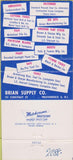 Matchbook Cover - Brian Supply Co Providence RI 30 Strike
