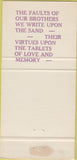 Matchbook Cover - Elks Club Owatonna MN WEAR 30 Strike