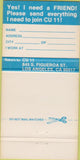 Matchbook Cover - Los Angeles Employees Credit Union CA 30 Strike