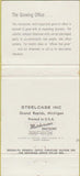 Matchbook Cover - Steelcase Office Furniture Blank 30 Strike