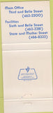 Matchbook Cover - First National Bank Trust Alton IL 30 Strike
