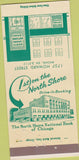 Matchbook Cover - North Shore National Bank Chicago IL 30 Strike