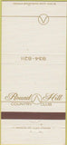 Matchbook Cover - Round Hill Country Club 30 Strike